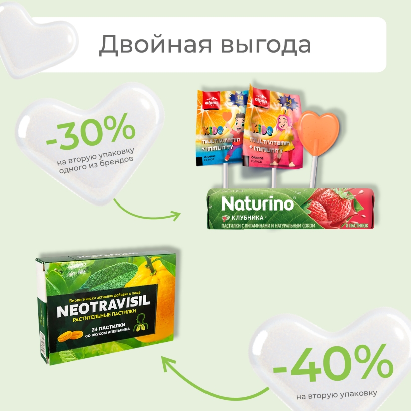 Витамины в удовольствие: скидки до -40% на вторую упаковку